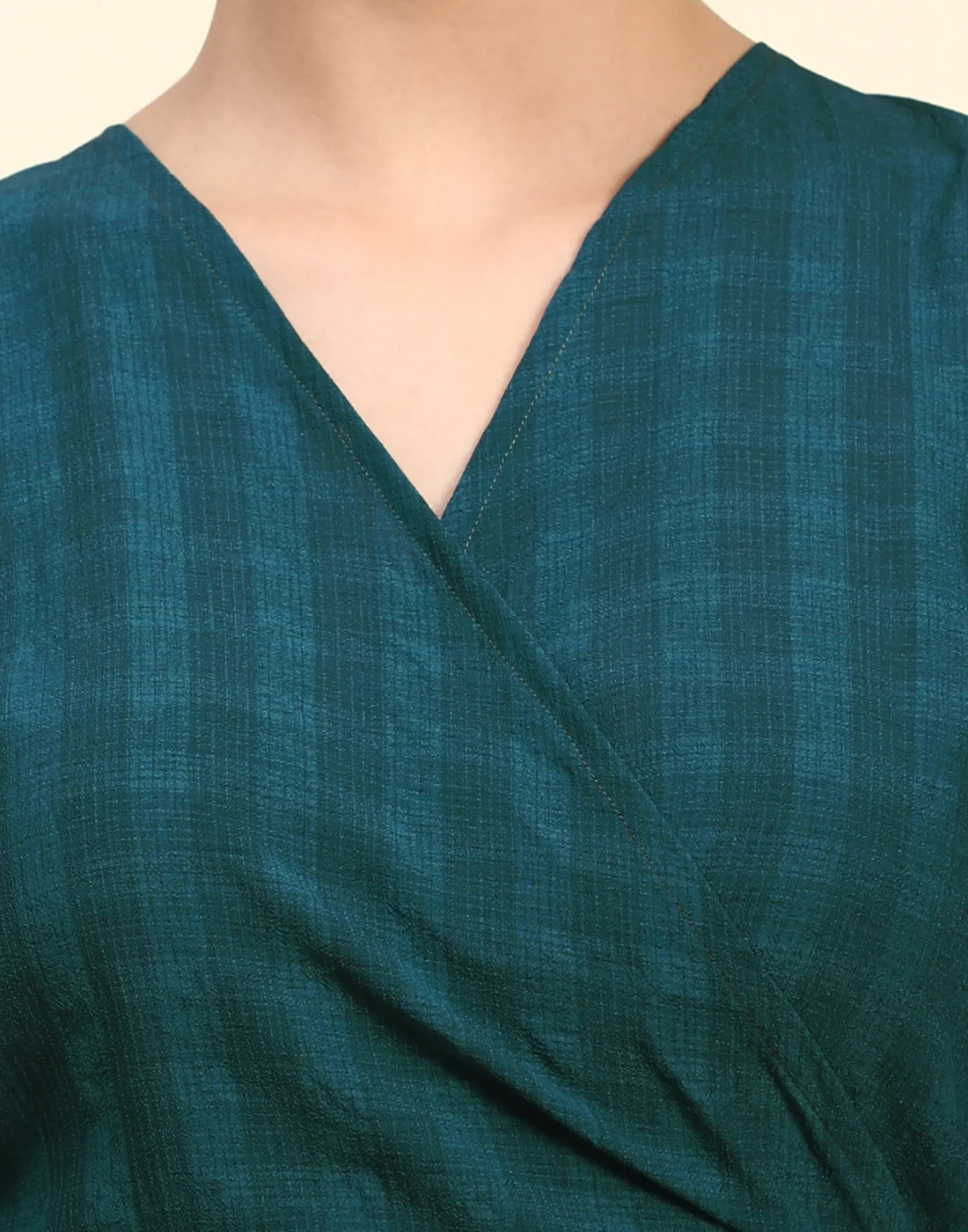 Elaaraa PolyFlex Top - Quick Neck View - Teal