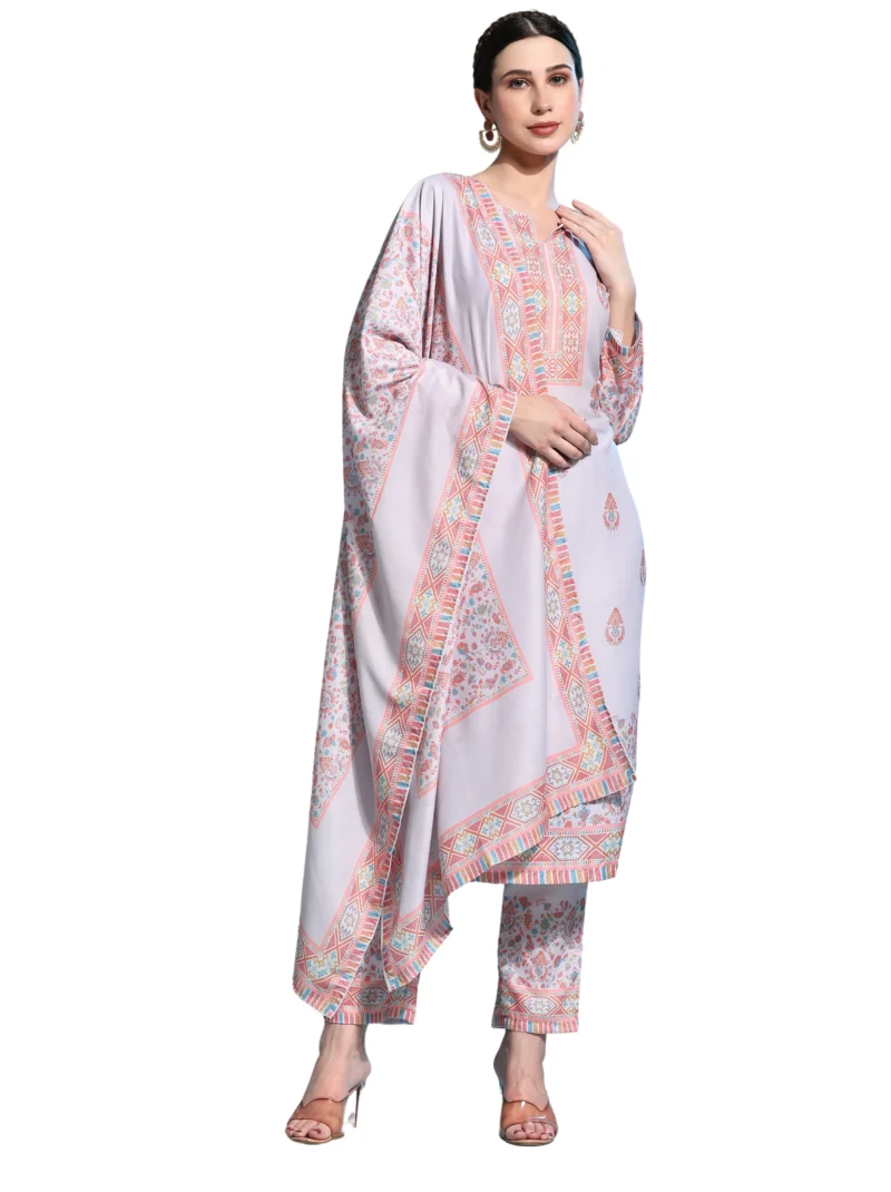 Elaaraa CloudSoft Muslin Pink - Simple Front Side Full View - D3