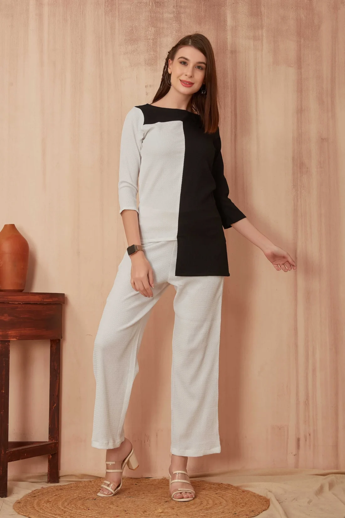 Elaaraa Tunic Style Top With Trouser - Modern Stylish View