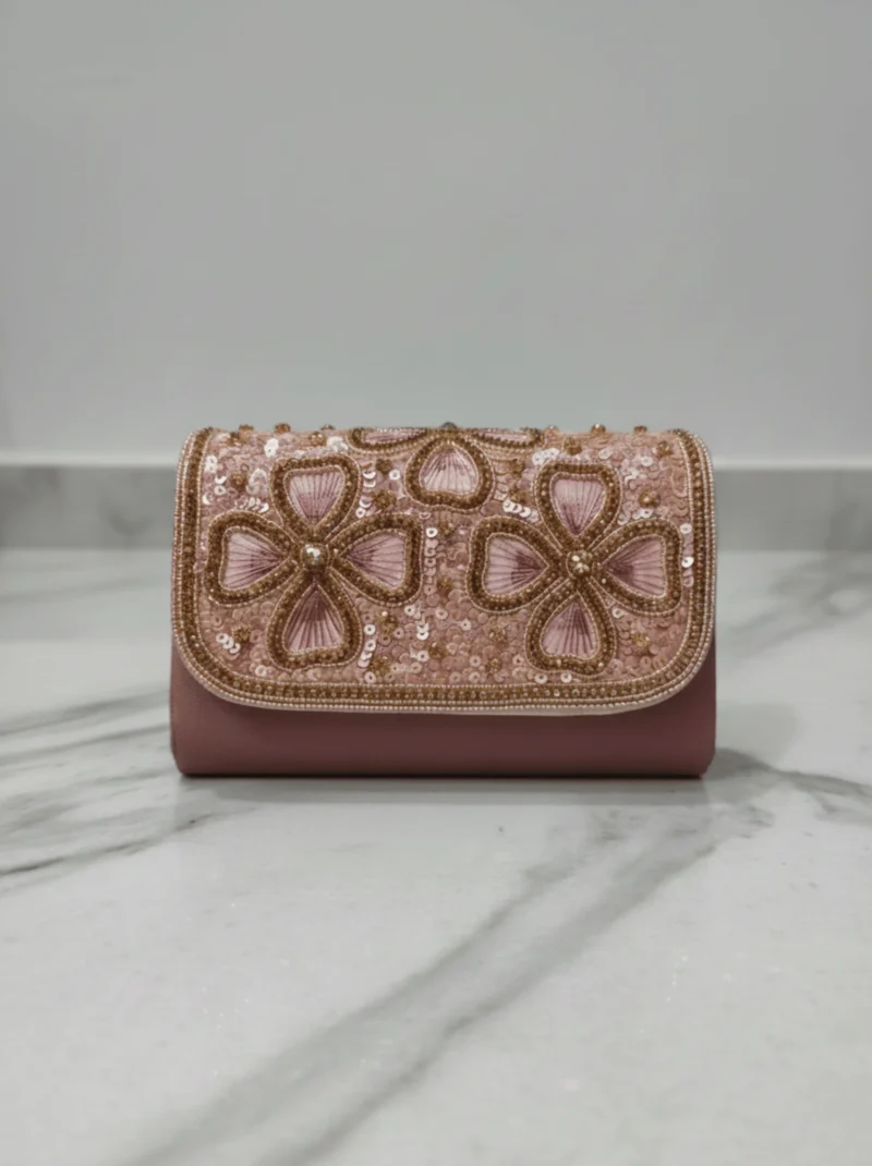 Floral Envelope Party Clutch Purse for Women
